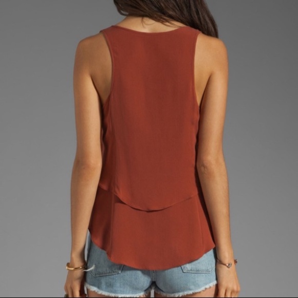 Theory Sondray silk layered tank - Picture 2 of 4